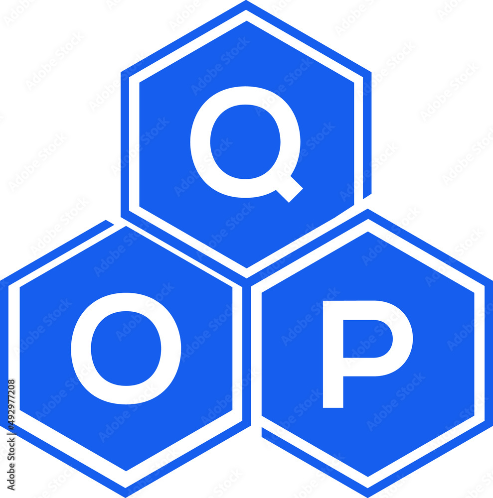 QOP letter logo design on black background. QOP creative initials letter logo concept. QOP letter design. QOP letter logo design on black background. QOP creative initials letter logo concept. QOP letter design.