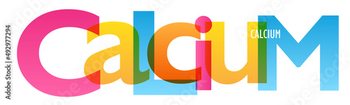 CALCIUM colorful vector typography banner
