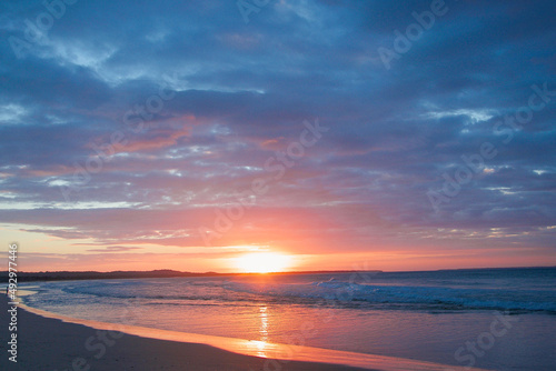 Sunset at North Strabroke Island  Queensland  Australia