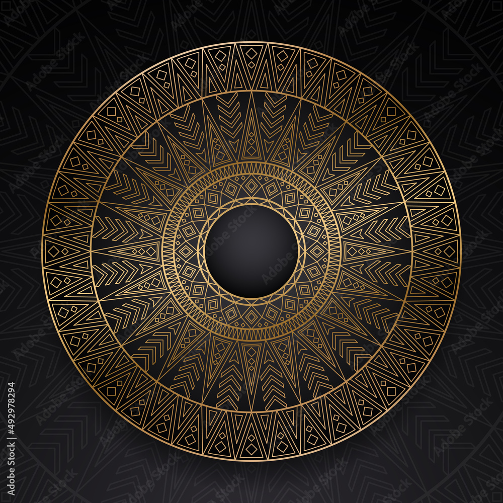 Fototapeta premium Vector mandala. Abstract round pattern.