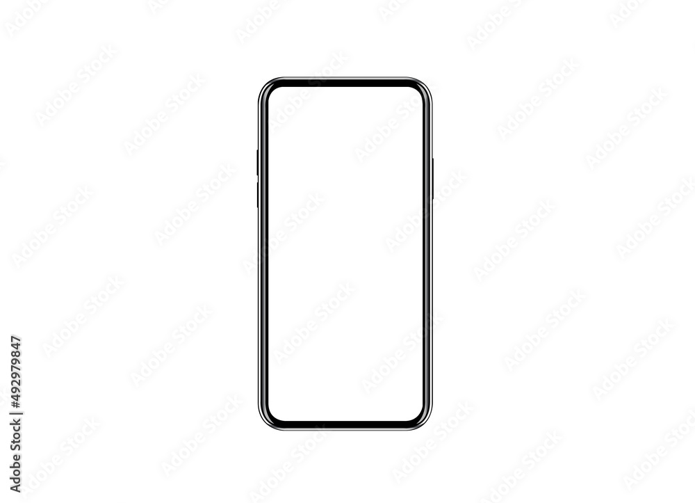 Smartphone frameless mockup. Studio shot of Smartphone Phone Pro Max or SE plus with blank screen for Infographic Global Business web site design app ios - Clipping Path Smartphone frameless mockup. Studio shot of Smartphone Phone Pro Max or SE plus with blank screen for Infographic Global Business web site design app ios - Clipping Path