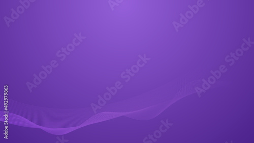abstract futuristic wave line on purple gradient color background for website banner or poster and modern creative graphic design decoration
