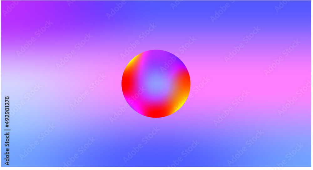Fluid background with ball color