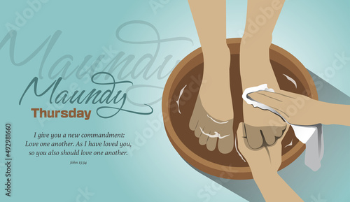 Holy Thursday vector illustration