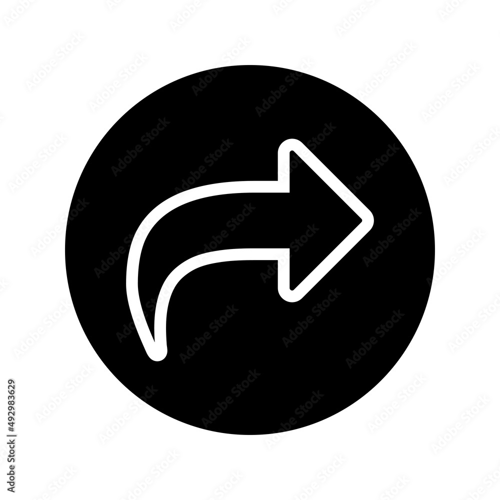 Share vector icon set. Arrow symbol. button connection illustration sign collection.