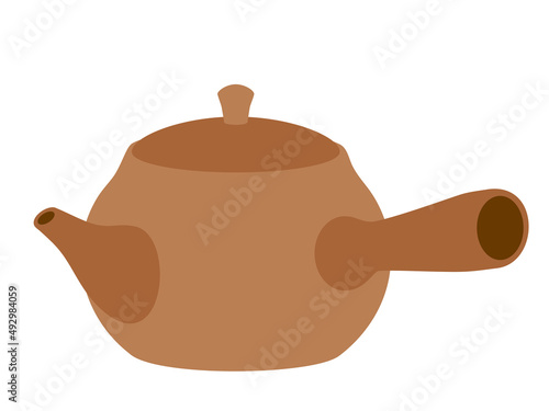 急須のイラスト(線画なし)