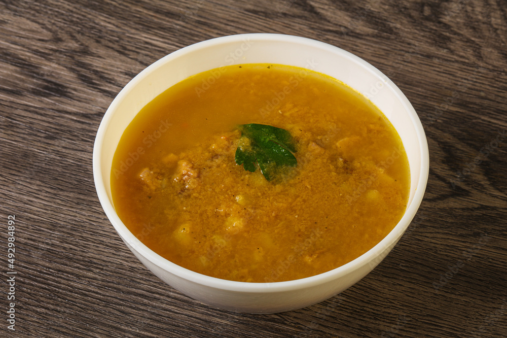 Pea soup with smoked meat Pea soup with smoked meat