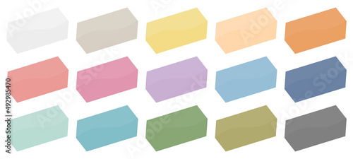 Fünfzehn Diagonale Preisaufkleber Zwei Pfeile Retrofarben Set