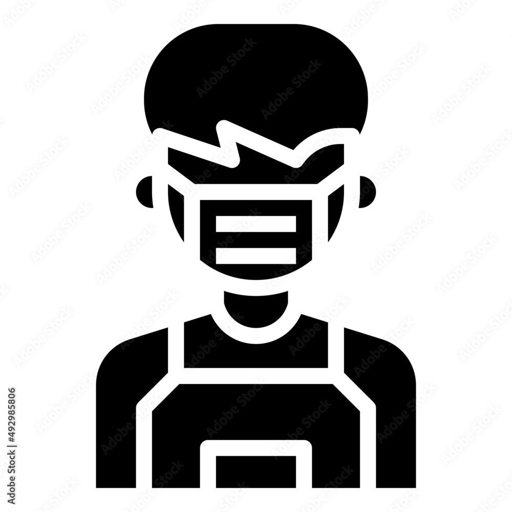 CLERK glyph icon,linear,outline,graphic,illustration