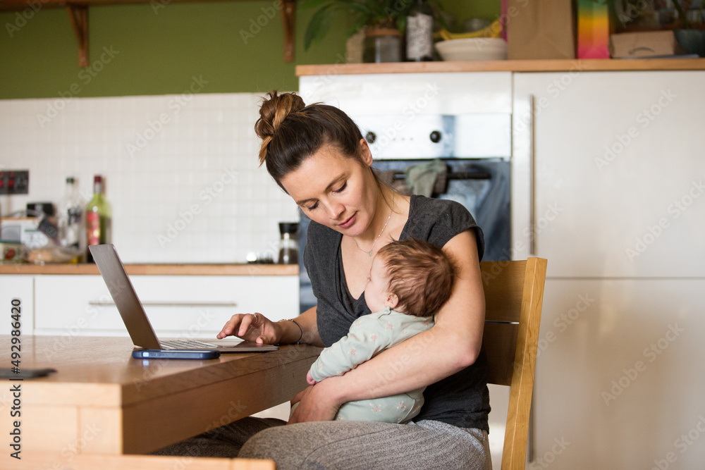 New Mum trying to work from home with her newborn New Mum trying to work from home with her newborn