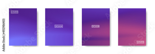 Set of abstract background with beautiful gradation color, colorful background for poster flyer banner backdrop.vertical banner.cool fluid background vector illustration
