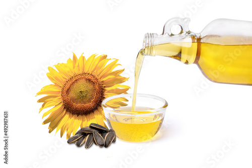 Schilderij op canvas sunflowers seed oil