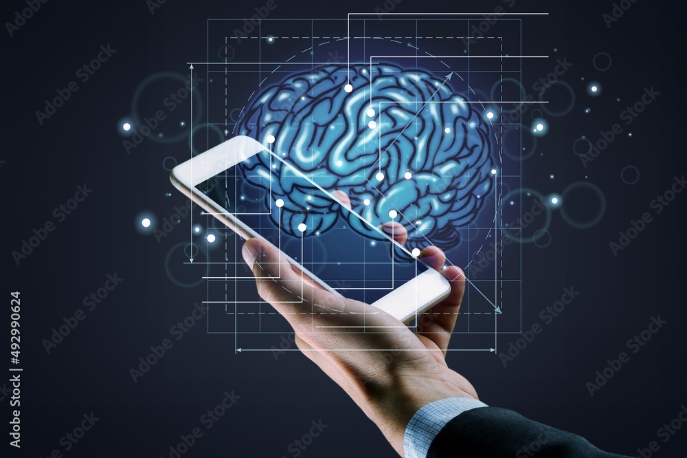Hand use mobile phone and human line brain network technology for global. Data Hand use mobile phone and human line brain network technology for global. Data