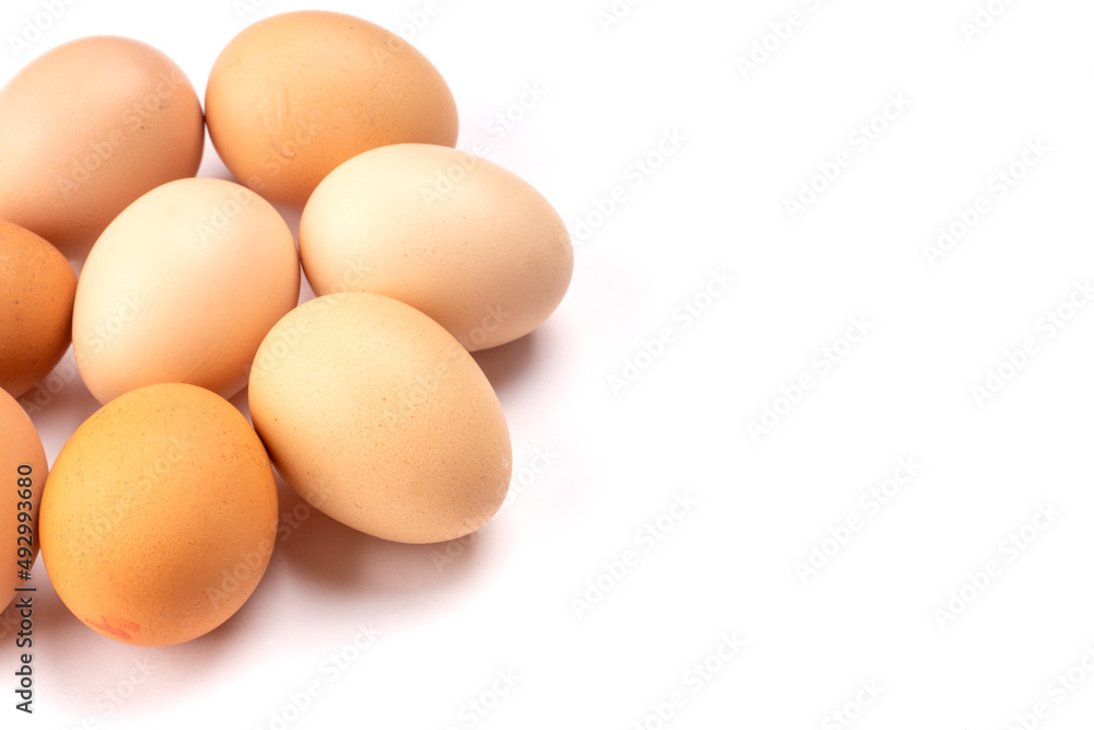 Organic chicken eggs on the table. Eggs are good for everyone and health. Farm products, natural eggs. Organic chicken eggs on the table. Eggs are good for everyone and health. Farm products, natural eggs.