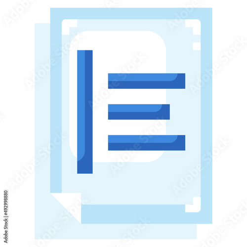 LEFT ALIGNMENT flat icon,linear,outline,graphic,illustration