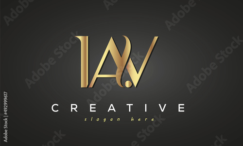 IAV creative luxury logo design photo