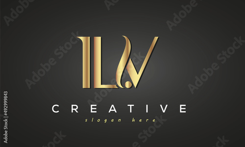 ILV creative luxury logo design photo