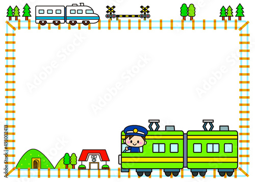 フレーム,電車,新幹線,乗り物,線路,駅,トンネル,通勤電車,通勤,職業,社会,自動車,働く車,可愛い,枠,飾り枠,走る,安全,案内,お出かけ,かわいい,運転,イラスト,メッセージ,お知らせ,見出し,タイトル,広告,注目,踏切,おもちゃ,模型,ミニチュア,アイコン,鉄道,玩具,路面電車,素材 