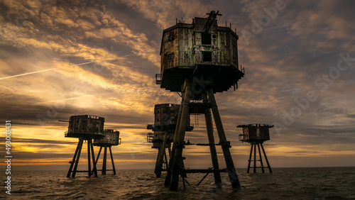 Red Sands (Maunsell) Forts at sunrise