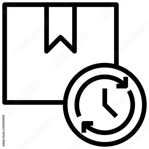 PREORDER line icon,linear,,graphic,illustration