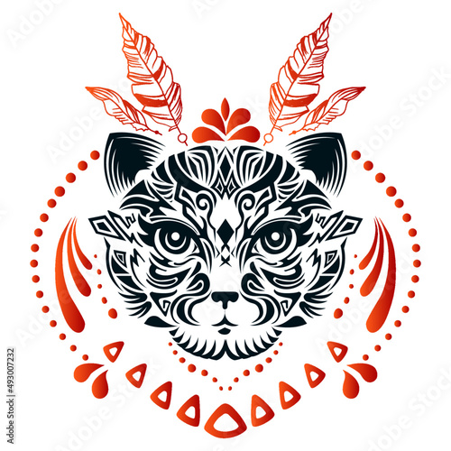 GATO TRIBAL TATOO