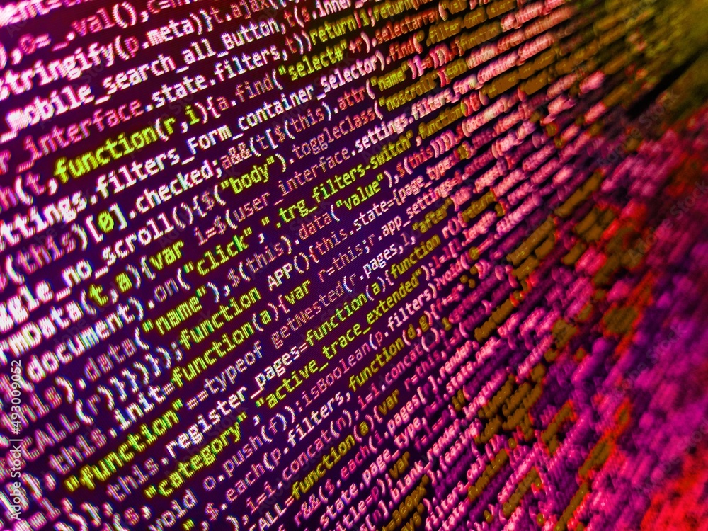 Web programming and bracket technology background. Web server data on a ...