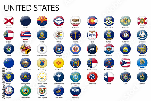 all Flags of states of United States.