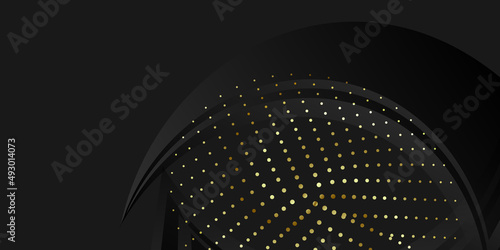 Black gold background vector design