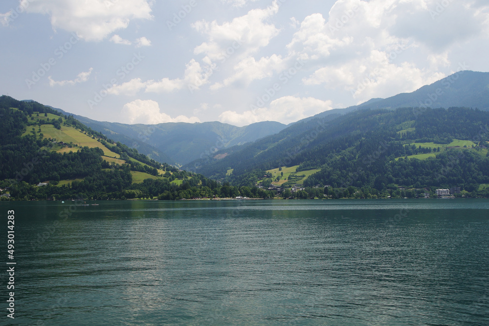 Zellersee lake in Zell am See, Austria	