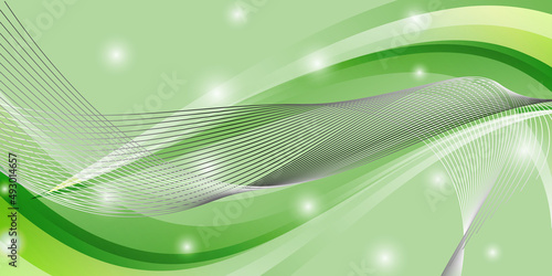 Abstract green background with light