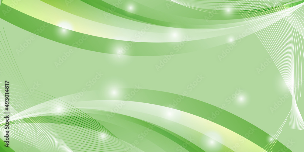 Obraz premium Abstract green background with light