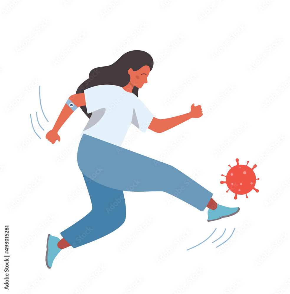 Virus protection. Dangerous viruses and bacteria barrier. Vaccine Virus protection. Dangerous viruses and bacteria barrier. Vaccine