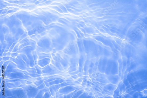 Fototapeta Naklejka Na Ścianę i Meble -  Splash cosmetic moisturizer water micellar toner or emulsion blue colored abstract background