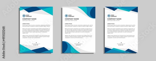 modern corporate letterhead template design