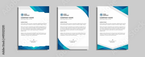 modern corporate letterhead template design