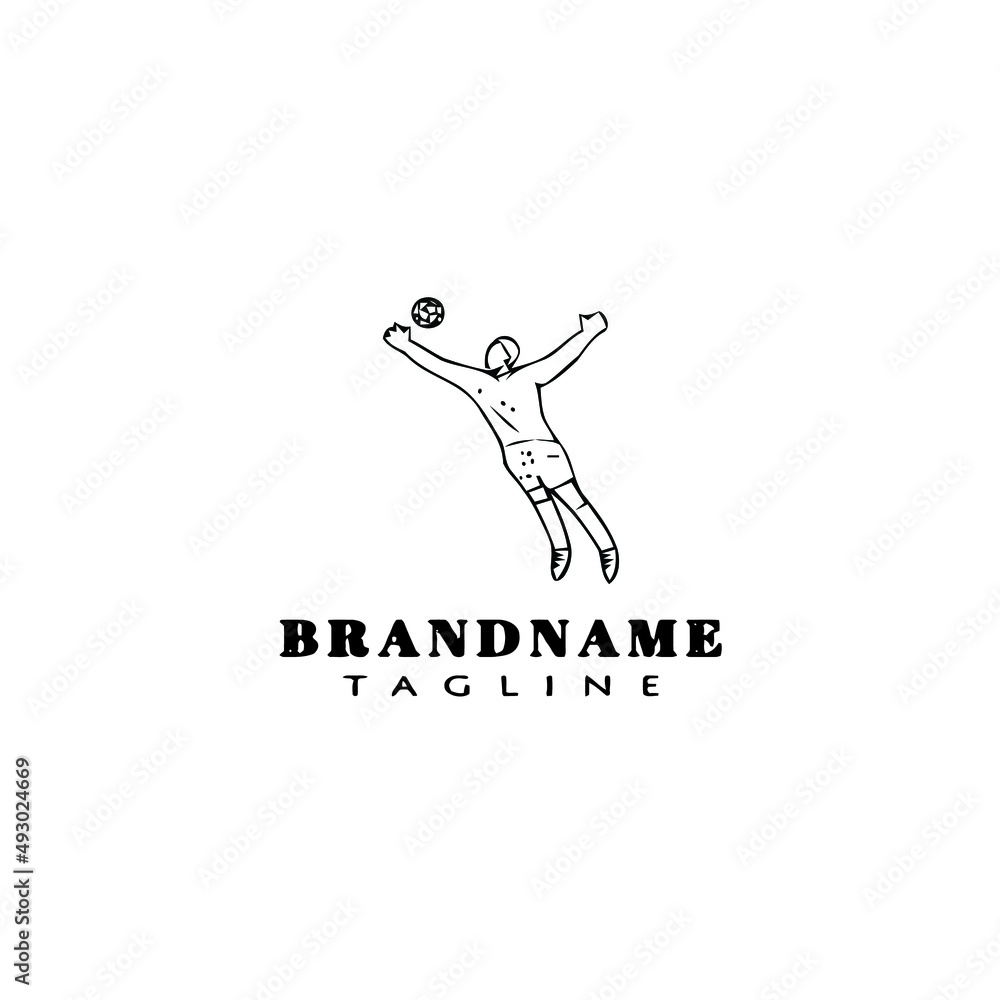 goalkeeper logo cartoon icon vector illustration goalkeeper logo cartoon icon vector illustration