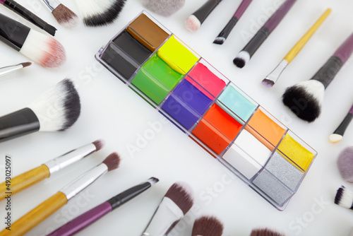 brushes and cosmetics