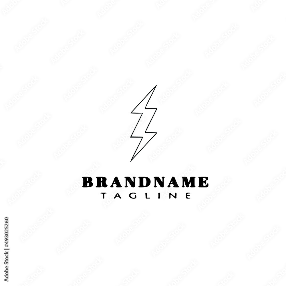 thunderbolt logo cartoon icon vector illustration thunderbolt logo cartoon icon vector illustration