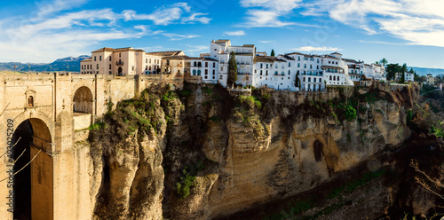 Ronda is the birthplace of Bullfighting. Ancient cozy city in Spain, Andalusia