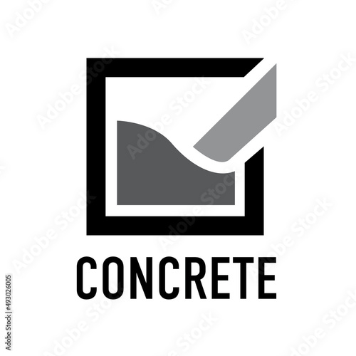 Vector logo for the sale of concrete and cement