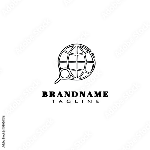 internet logo icon design template vector illustration