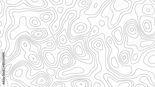 Topographic Map Seamless Pattern. Vector illustrator