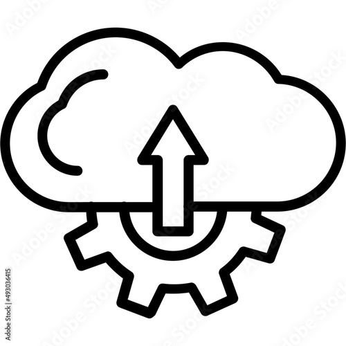 Cloud Uploading Icon