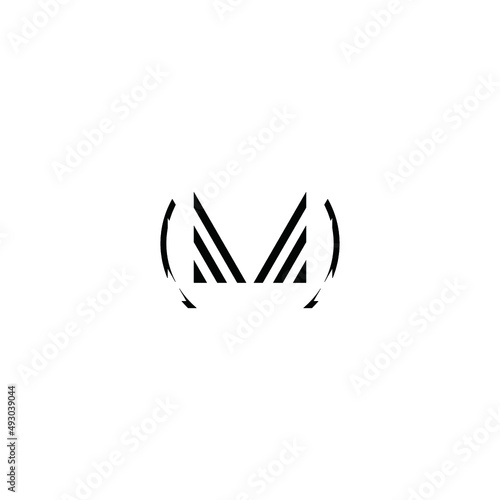 icon of a logo with the initials m on a white background