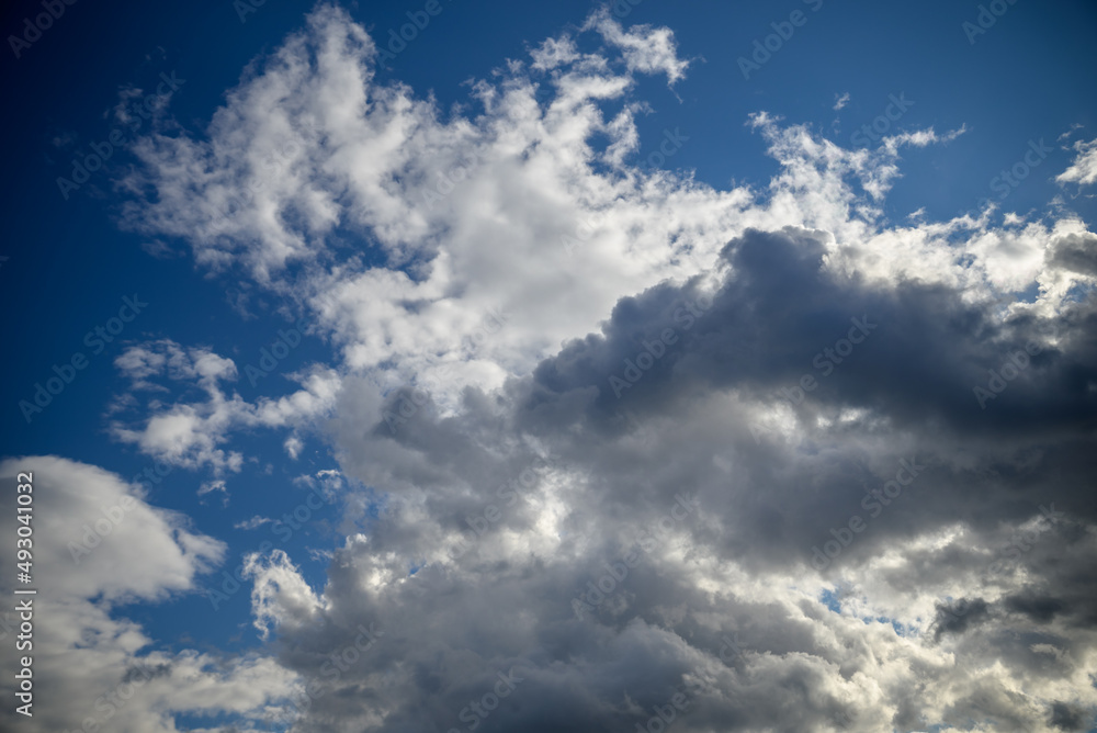 Overcast sky before storm. Dark ominous clouds Overcast sky before storm. Dark ominous clouds