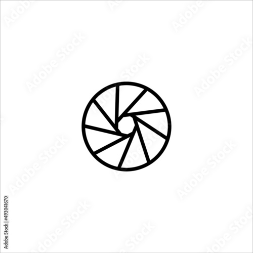 lens icon vector illustration symbol