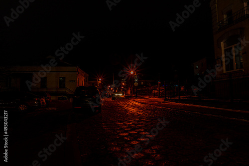 Night city of Lutsk Ukraine travel journey © Oleksandr