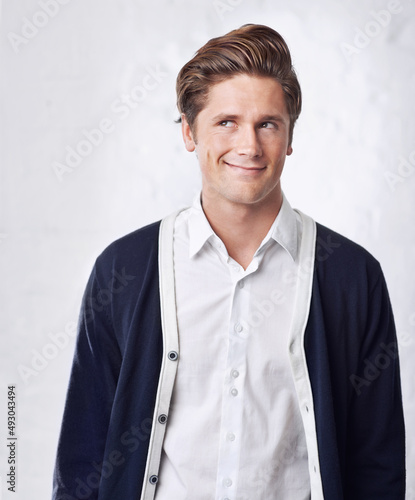 Cool, calm and handsome. Shot of a handsome young man.