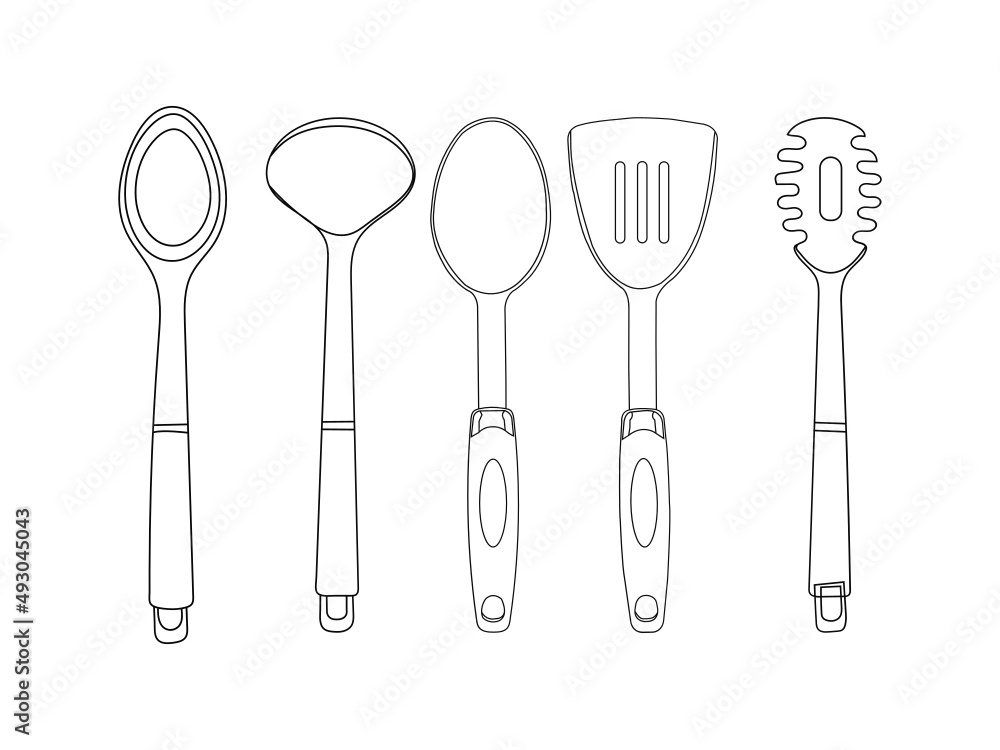 Professional cooking instrument vector. Cooking utensils and tools for food preparation vector image. Cooking tools concept. Useful kitchen utensils. Accessory for cooking. Vector flat illustration. Professional cooking instrument vector. Cooking utensils and tools for food preparation vector image. Cooking tools concept. Useful kitchen utensils. Accessory for cooking. Vector flat illustration.