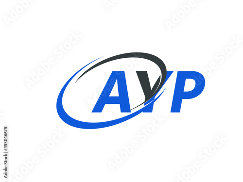 AYP letter creative modern elegant swoosh logo design
